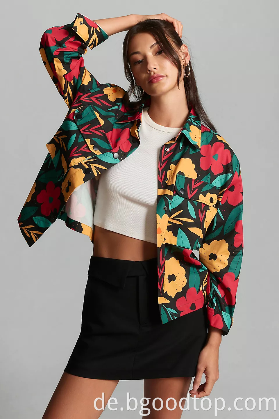 Women's floral jacket wholesale